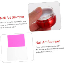 2 sett silikonstempel for neglekunst stempler inkluderer manikyrverktøy silikonstempelverktøy