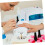 Vintage nagelprovdisplaybräda elegant träådringsram 8