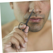 2er-Pack elektrische Nasenhaartrimmer für Herren, Haartrimmer aus Edelstahl, Haarscheren mit Aufsätzen