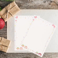 Vintage Writing Letter Paper 50 Sheets Retro Kraft Stationery Paper for Invitation and Decorative Writing