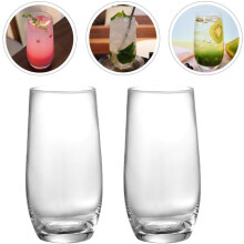 Lot de 2 verres Highball/Mojito, verres robustes de 490 ml, style unique, faciles Ă nettoyer.