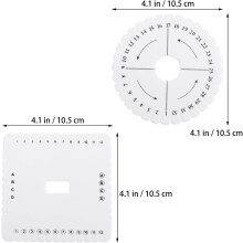 2-teiliges Flechtscheiben-Set, Perlen-, Kordel-, Webplatte, Armband- und Strickwerkzeug