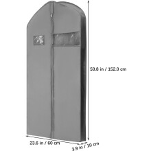 Lot de 2 housses à vêtements suspendues, idéales pour les voyages.