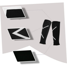 2 Paar lange, kniehohe Kompressionsstrümpfe für Fitness und Laufen, atmungsaktive Sportsocken