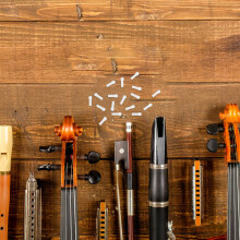 20 stuks reparatiegereedschap voor klarinetten, kunststof instrumentaccessoires, compact, braamvrij, wit, voor optredens.