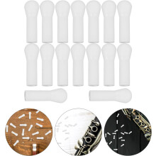20 stuks reparatiegereedschap voor klarinetten, kunststof instrumentaccessoires, compact, braamvrij, wit, voor optredens.
