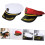 2 cappelli da capitano ricamati, cappello da marinaio per esterni, per cosplay da capitano e per la barca. 3