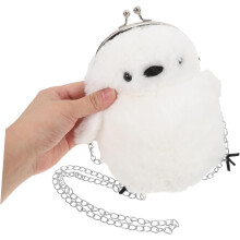 2 monederos de peluche divertidos con forma de pollito, monedero pequeño, monedero de dibujos animados, bolsa para monedas