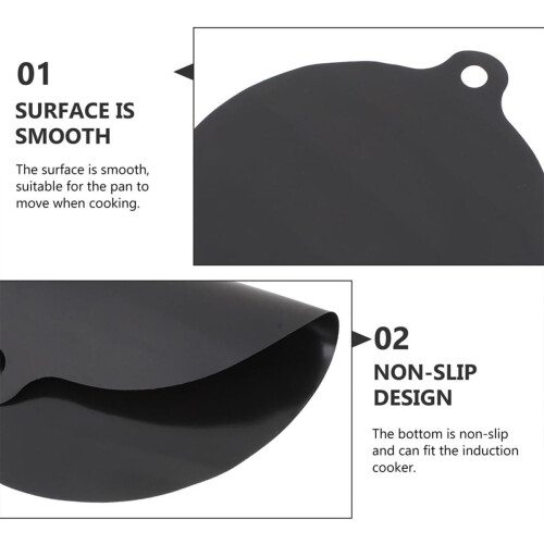 Tapete de cozinha de indução e almofadas de isolamento térmico de silicone de 2pcs para flexíveis 2