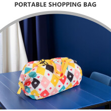 Reusable Foldable Shopping Bags Oxford Cloth Large Capacity 2 Pcs Grocery Tote Bags Sturdy Spacesaving Design
