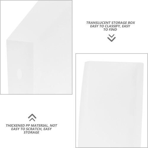 2pcs Foldable Office File Organizers with Slanted Design, Multi-function Magazine Holders 2