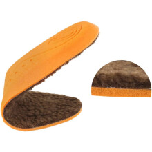 2 Paar Einlegesohlen aus Lammimitat, Wintersohlen, warm für Damen und Herren, Schuhpolster, Fußpflege