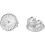 2 Pair Silver Earring Backs for Stud Earrings, Comfortable Padded Ear Studs Backs 1
