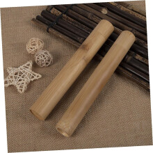 Toothbrush Storage Case and Travel Toothbrush Holder 2pcs Bamboo Portable Ventilated