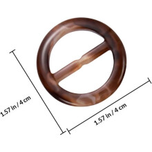 Zestaw 40 okrągłych klamer z żywicy o średnicy wewnętrznej 2,5 cm i 3 cm