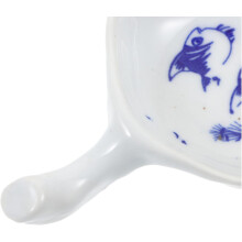 2-teiliges blau-weißes Porzellan-Tintenschalen-Set, Keramik-Kalligrafie-Tintenschale, Wasserschale, Pinselhalter