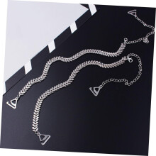 2pairs Metal Leaf Shoulder Strap Straps Replacement for Chain Decorative