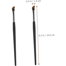 Pinceau plat pour eyeliner, pinceau cosmétique pour sourcils et application de fard à paupières (lot de 2)