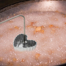 2pcs Deep-Fried Snack Mold Molde de massa de óleo resistente antiaderente da liga de alumínio da madeira Gadget da cozinha