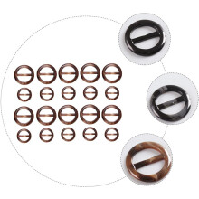 40pcs round Resin Buckles Set with 2.5cm and 3cm Inner Diameter