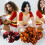 2pcs 5 polegadas carmesho e ébano metálico Pom Poms para torcedora, acessórios de torcedor de dança portátil 1