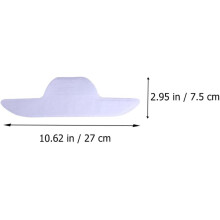 20 Stück weiße, bootsförmige Schweißpads, Kragenschutz, Nackenpolster, selbstklebend, hautfreundlich