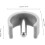 20pcs C-shape Clamp Pin Replacement Lock Bracket Cane Buckle Clamp Accessories 2