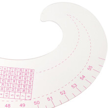 2-teiliges Nähkurvenlineal-Set, Schneiderlineal aus Kunststoff, Werkzeug zum Zuschneiden von Kleidung