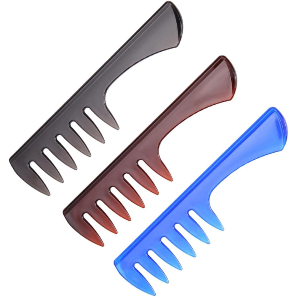 Hkhbjs 3Pcs Styling Comb Wide Teeth Combs For Men Hairdressing Accessories For Man Use At Home Shop