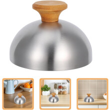 2-teiliges Grillzubehör-Set: Dampfgarer, 8,7-Zoll-Edelstahl-Kuppeldeckel, ideal zum Käseschmelzen, leicht zu verstauen