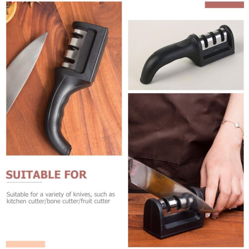 2 Pcs Practical Cutter Sharpener Set with Rounded Corners and Ergonomic Design 2