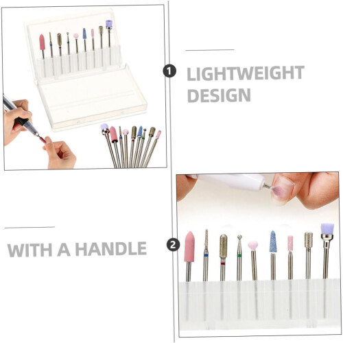 9pcs Sanding Head Set Nail Grinding Head Nail Drill Bits for Manicure Tools Accessories Manicure 2