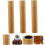 9 st bambu eteriska oljerullar bärbara reserullarbehållare för aromaterapioljor 8