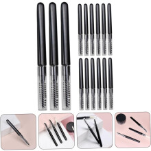 60pcs Eyebrow Brush Caps for Brow Makeup Multipurpose Eyelash Lash Lids Portable Travel Makeup Supplies for Brow Hairline