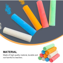 Ensemble de 20 craies de couleur portables pour tableau noir extérieur, sans poussière