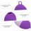 Lot de 3 rouleaux de glace en silicone pour le visage, réutilisables et servant de support. 7