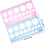 2pcs Circle Drawing Rulers Plastic Stencils Lightweight and Precise Markings Geometric Templates 2
