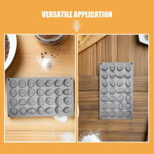 Moldes de silicona para chocolate antiadherentes y aptos para lavavajillas. Diseño artístico.