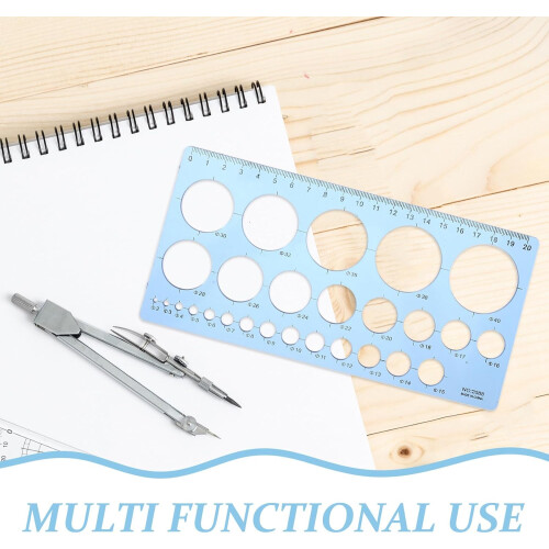 2pcs Circle Drawing Rulers Plastic Stencils Lightweight and Precise Markings Geometric Templates 2