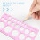 2 righelli circolari per disegno, stencil in plastica, leggeri e precisi, modelli geometrici 7