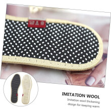 2 paar fluwelen inlegzolen voor de winter, verdikte, warme schoeninserts, ademende inlegzolen van imitatiewol voor optimaal voetcomfort.