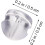 800pcs Earring Backs Silicone Earring Backs Replacements for Studs and Hooks Soft Safety Pads 2