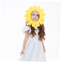 Cabeça de girassol Cabeça pequena para festas de traje Espectáculos de dança e jogos de papel