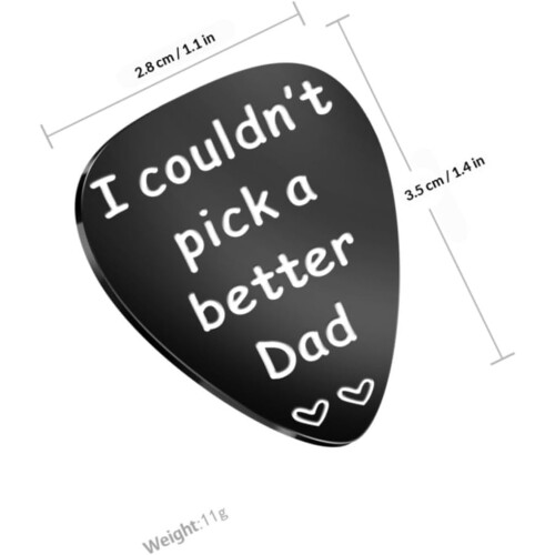2pcs Stainless Steel Guitar Picks Lightweight Smooth Surface Creative Design Workmanship Black Gift 1