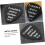 2pcs Stainless Steel Guitar Picks Lightweight Smooth Surface Creative Design Workmanship Black Gift 3