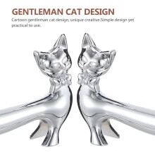 Lot de 2 supports à baguettes en alliage argenté, pratiques et faciles à laver, pour une utilisation à table.
