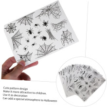 36 vellen Halloween spinnenweb gezicht sticker set tijdelijke tatoeages spinnen Halloween gezicht sticker
