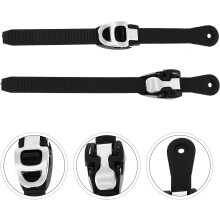 2 sangles de patins à roulettes réglables avec boucle, 22 cm et 25 cm