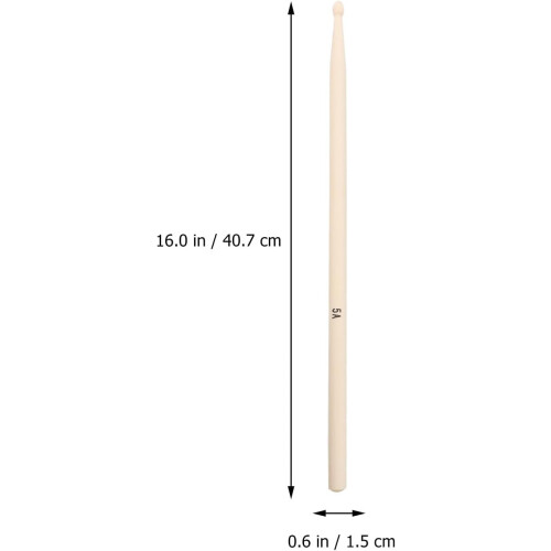 2 Pairs Maple Drumstick 5a Percussion Instrument Accessory Better Hit Feeling Comfortable Hand Feel 1