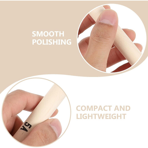 2 Pairs Maple Drumstick 5a Percussion Instrument Accessory Better Hit Feeling Comfortable Hand Feel 2
